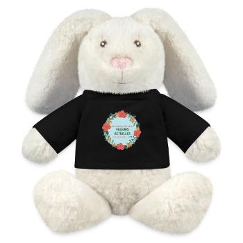 Aktuelle Werte und Handtücher - MiniFeet® RecycelHase® Creme - Schwarz - Vorne