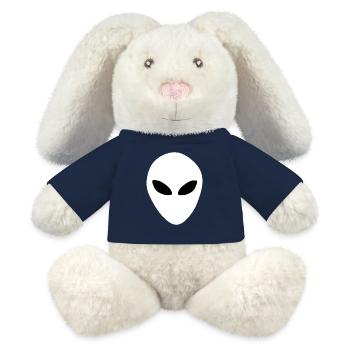 Aliens Alien Head - MiniFeet® RecycelHase® Bunny Cream - french navy - Front