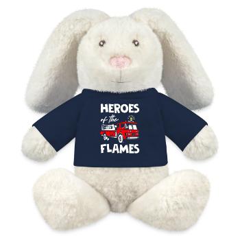 Heroes of the flames Fire Fighters - MiniFeet® RecycelHase® Bunny Cream - french navy - Front