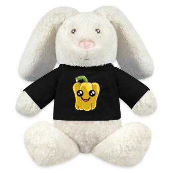 Peppers, Vegetables, Cuisine, Vegetarian, Cooking, Hobby Chef - MiniFeet® RecycelHase® Bunny Cream - black - Front