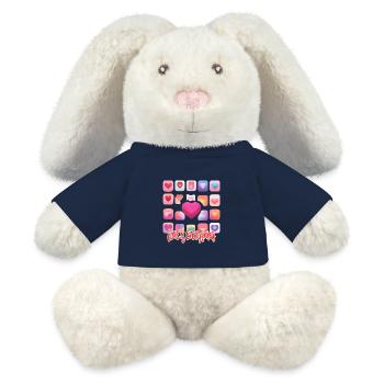 Love is everything - MiniFeet® RecycelHase® Bunny Cream - french navy - Front
