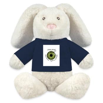 Green eyes ) - MiniFeet® RecycelHase® Bunny Cream - french navy - Front
