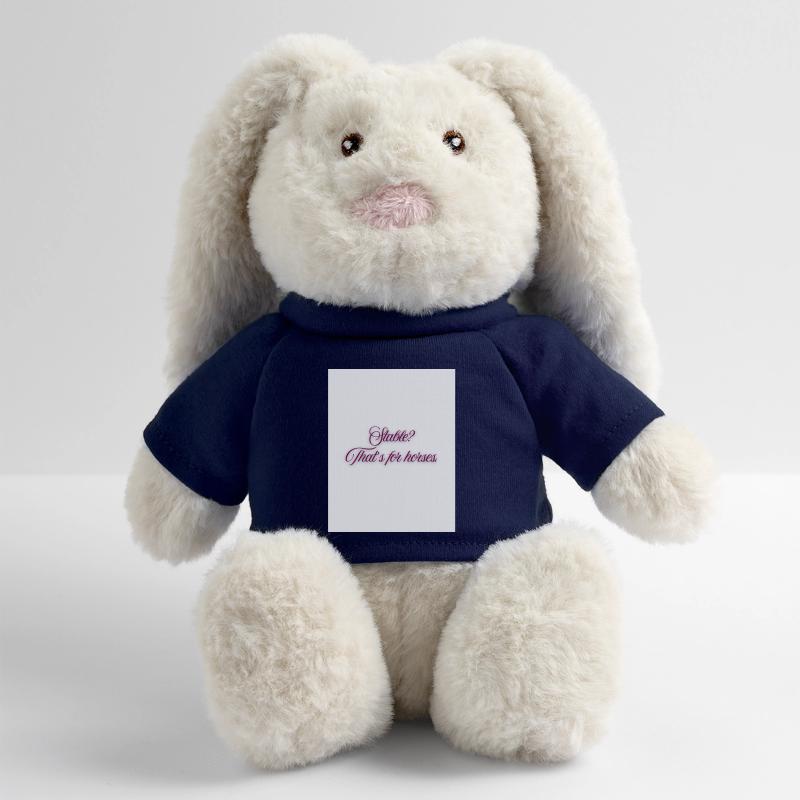 Étable? C’est pour les chevaux. Lapin en peluche recyclé MiniFeet® Crème