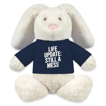 Life Update Still A Mess - MiniFeet® RecycelHase® Bunny Cream - french navy - Front