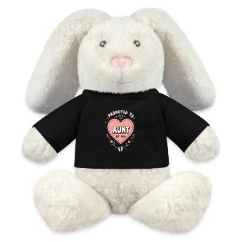 Tante 2026 Tante 2026 Befördert zu Tante 2026 - MiniFeet® RecycelHase® Creme - Schwarz - Vorne