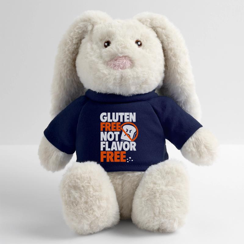 Sans gluten, pas sans arôme Lapin en peluche recyclé MiniFeet® Crème