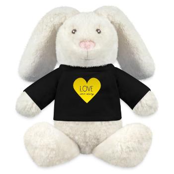 LOVE since always - MiniFeet® RecycelHase® Creme - Schwarz - Vorne