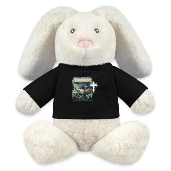 Hope & Future - Inspiring Christian T-Shirt T-Shir - MiniFeet® RecycelHase® Bunny Cream - black - Front