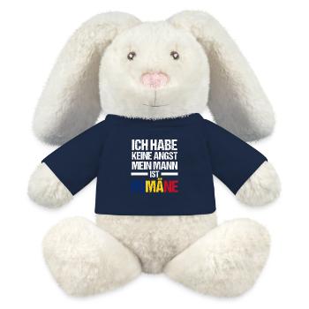 Rumänen Rumänien - MiniFeet® RecycelHase® Creme - French Navy - Vorne