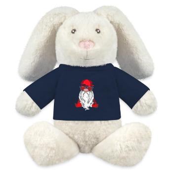 Weihnachten Weihnachtswichtel Weihnachtsgnom - MiniFeet® RecycelHase® Creme - French Navy - Vorne