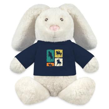 Riding Horses - MiniFeet® RecycelHase® Bunny Cream - french navy - Front
