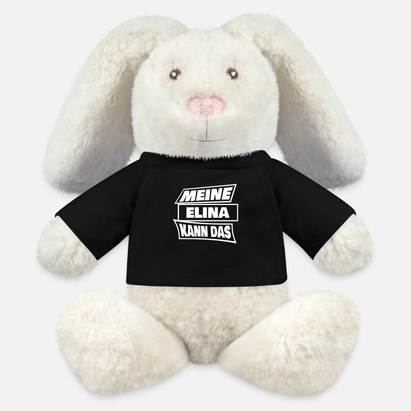 Elina as Elina - MiniFeet® RecycelHase® Bunny Cream - black