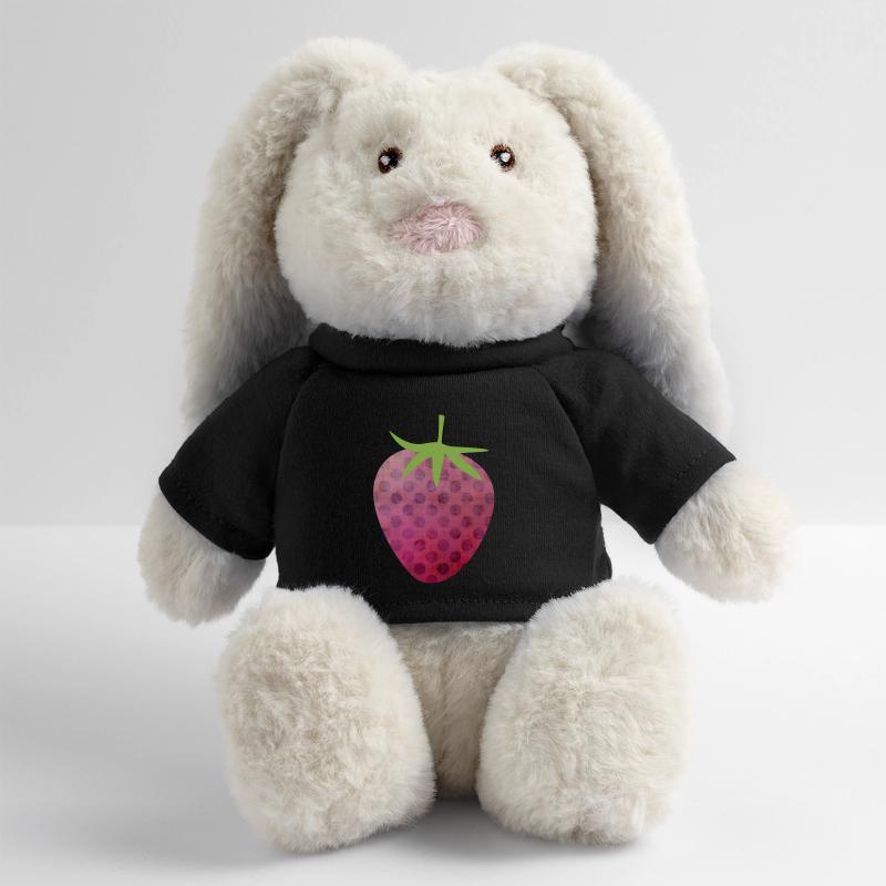 Strawberry Spring Pattern Fruit Spring Pink Fruit MiniFeet® RecycelHase® Bunny Cream