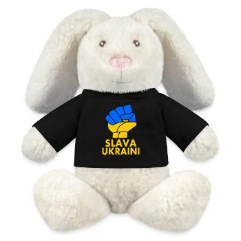 Slava ukraini - MiniFeet® RecycelHase® Bunny Cream - black - Front