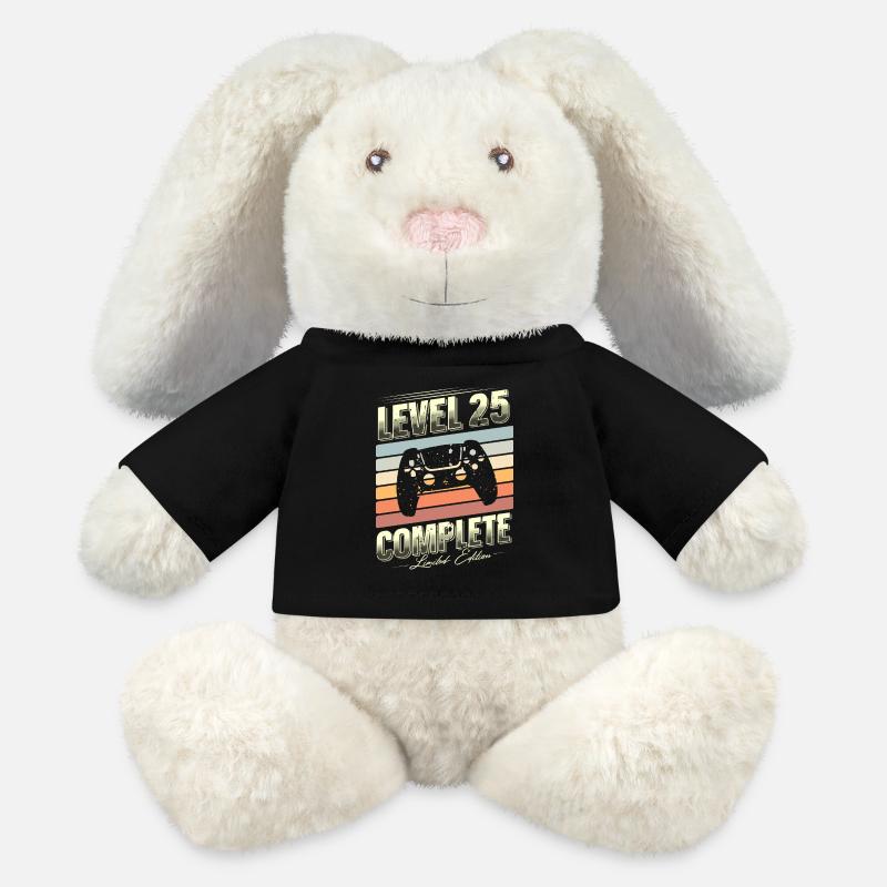 25. Geburtstag Level 25 Complete Limited Edition - MiniFeet® RecycelHase® Creme - Schwarz