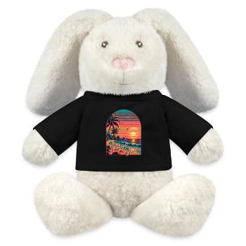 Paradise Island - MiniFeet® RecycelHase® Bunny Cream - black - Front