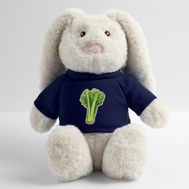 Céleri ou branche de céleri Lapin en peluche recyclé MiniFeet® Crème
