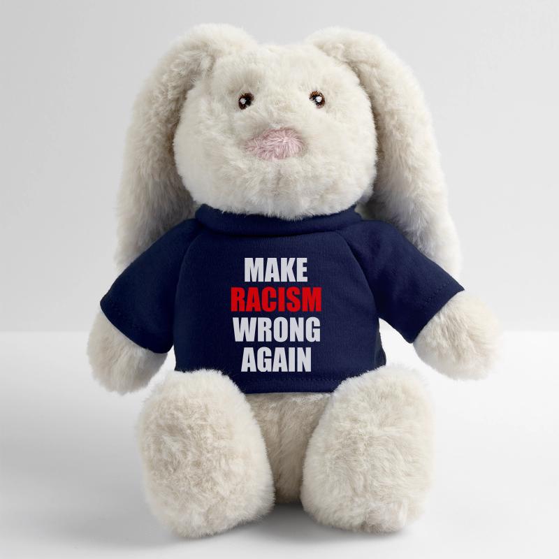 make racism wrong again MiniFeet® RecycelHase® Creme