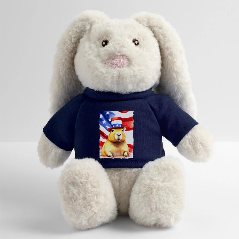Nagetier "Capybara President" MiniFeet® RecycelHase® Creme