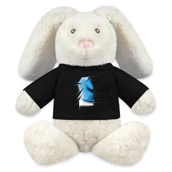 origami schach pferd Schachspieler Verein abstrakt - MiniFeet® RecycelHase® Creme - Schwarz - Vorne