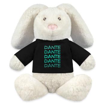Vorname Dante - MiniFeet® RecycelHase® Creme - Schwarz - Vorne