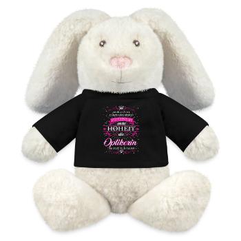 Eure Hoheit die Optikerin betritt den Raum - MiniFeet® RecycelHase® Creme - Schwarz - Vorne