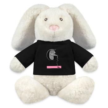 Gone in motion past lost - MiniFeet® RecycelHase® Bunny Cream - black - Front