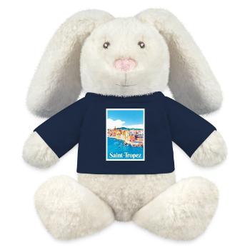 Saint-Tropez Côte d'Azur - MiniFeet® RecycelHase® Creme - French Navy - Vorne