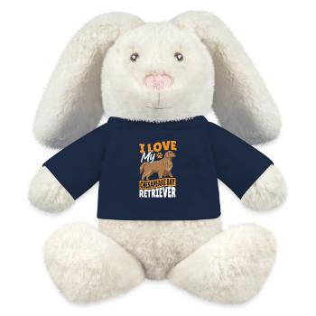 American Chesapeake Bay Retriever Dog - MiniFeet® RecycelHase® Bunny Cream - french navy - Front