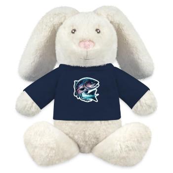 Himmlische Fische - MiniFeet® RecycelHase® Creme - French Navy - Vorne