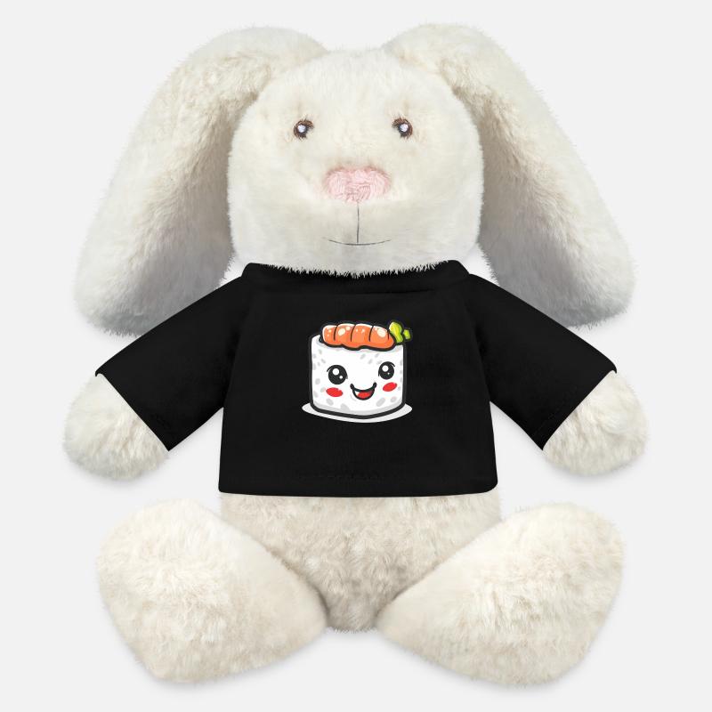 Sweet Sushi Comic - MiniFeet® RecycelHase® Bunny Cream - black