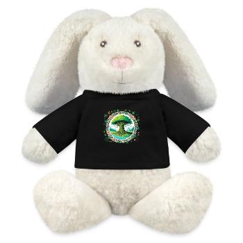 Arbre de vie - Lapin en peluche recyclé MiniFeet® Crème - noir - Devant