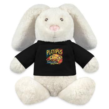 Platopus - Theory of Forms Philosophy - MiniFeet® RecycelHase® Bunny Cream - black - Front
