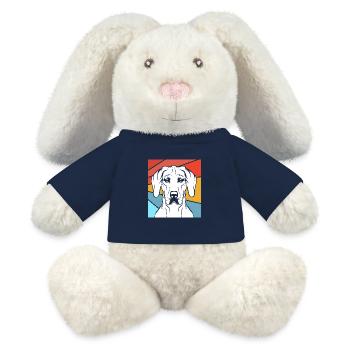 Rhodesian Ridgeback - MiniFeet® RecycelHase® Creme - French Navy - Vorne