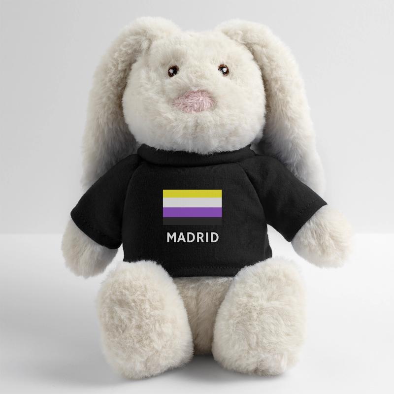 Non binary Pride Flag Madrid MiniFeet® RecycelHase® Bunny Cream