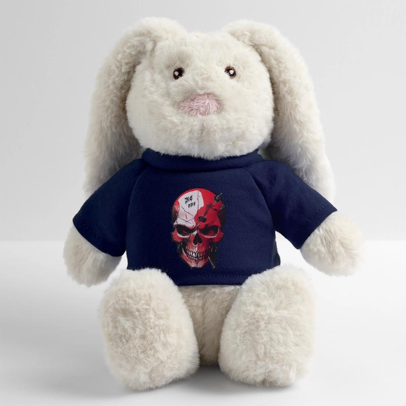 Skull with Evil Eye MiniFeet® RecycelHase® Bunny Cream
