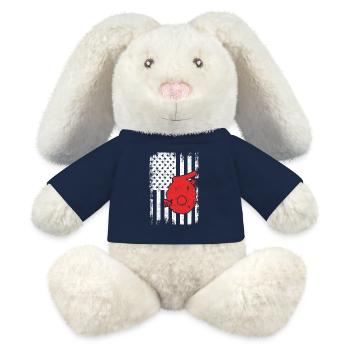 4. Juli USA Imkerei - MiniFeet® RecycelHase® Creme - French Navy - Vorne