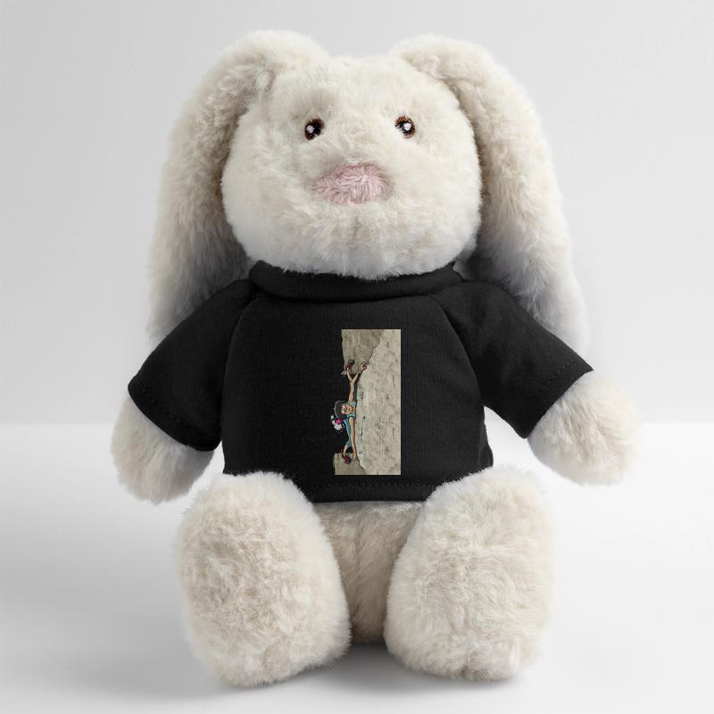 Escalade d’intersection Lapin en peluche recyclé MiniFeet® Crème