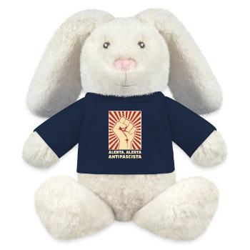 Alerta Alerta Antifascista AFA Antifa 161 - MiniFeet® RecycelHase® Bunny Cream - french navy - Front