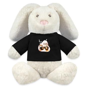 Autumn Vibes, dekorative Motive (englische Version) - MiniFeet® RecycelHase® Creme - Schwarz - Vorne