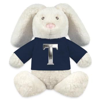 Chrome ,, T " Metallic - MiniFeet® RecycelHase® Bunny Cream - french navy - Front