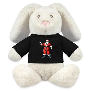 Santa Claus - MiniFeet® RecycelHase® Bunny Cream - black - Front