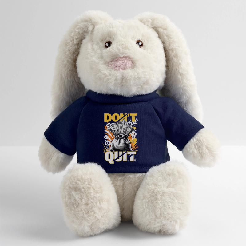 N’abandonnez pas - Conception de motivation financière Lapin en peluche recyclé MiniFeet® Crème