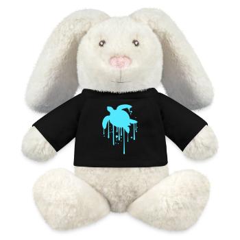 Water turtle drop slime wet drips cool - MiniFeet® RecycelHase® Bunny Cream - black - Front