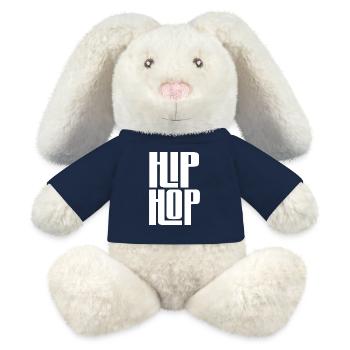 Hip Hop Bold Block Typografie - MiniFeet® RecycelHase® Creme - French Navy - Vorne