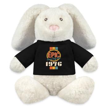 Legendary since 1976 - MiniFeet® RecycelHase® Bunny Cream - black - Front