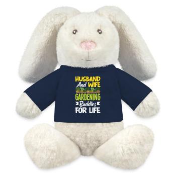 Garten- Und Pflanzenliebhaber Geschenke - MiniFeet® RecycelHase® Creme - French Navy - Vorne