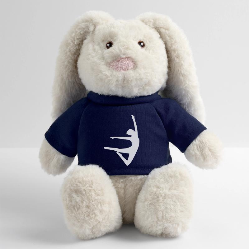 Danse Lapin en peluche recyclé MiniFeet® Crème