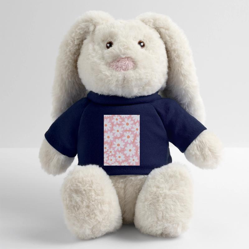 Rosa Gänseblümchen MiniFeet® RecycelHase® Creme