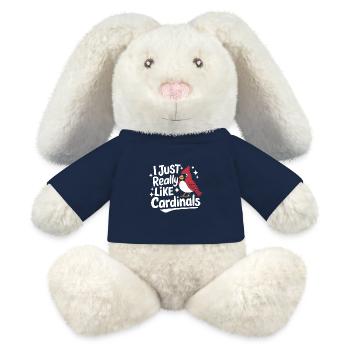 Kardinal Rotkardinal Vogel Roter Kardinal - MiniFeet® RecycelHase® Creme - French Navy - Vorne